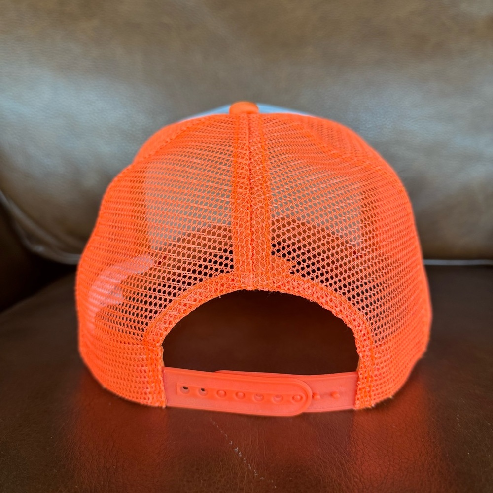 Colorado Sunrise Trucker Hat - White Front with Bright Orange Mesh - Picture 2 of 2